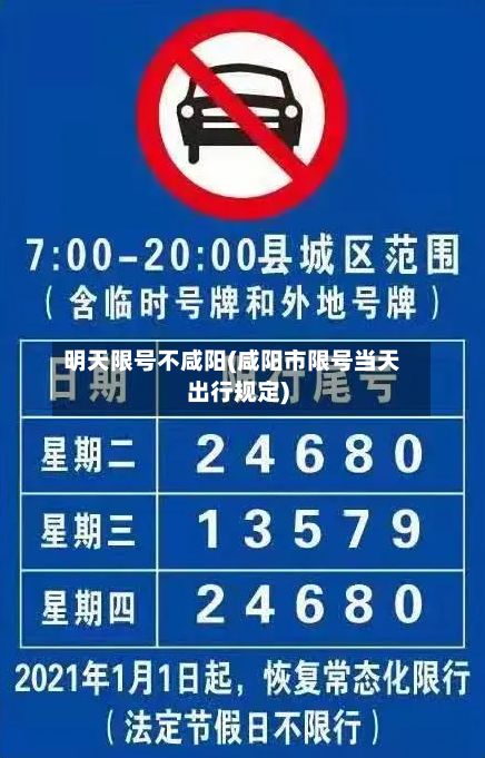 明天限号不咸阳(咸阳市限号当天出行规定)-第2张图片