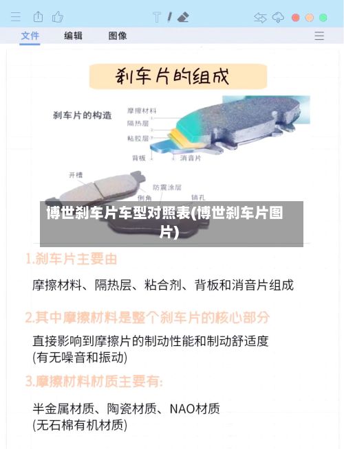 博世刹车片车型对照表(博世刹车片图片)-第3张图片