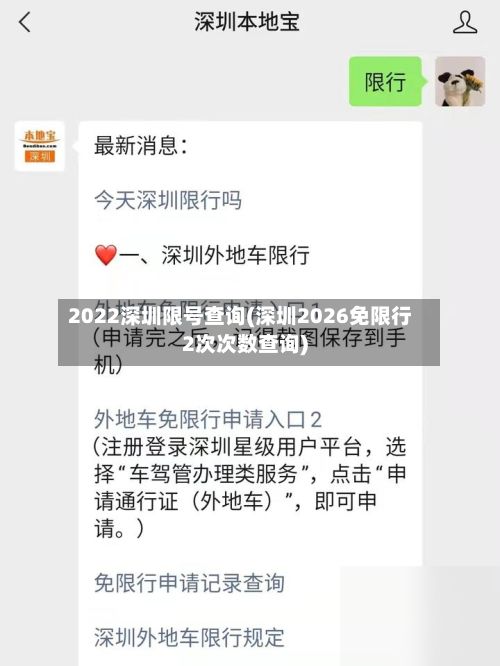 2022深圳限号查询(深圳2026免限行2次次数查询)
