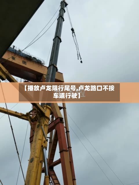 【播放卢龙限行尾号,卢龙路口不按车道行驶】