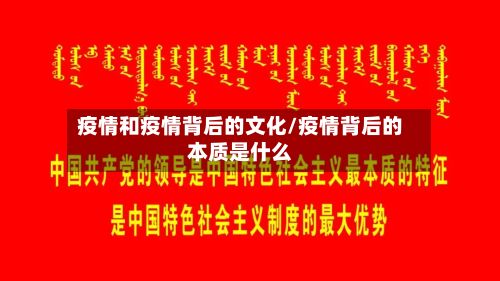 疫情和疫情背后的文化/疫情背后的本质是什么