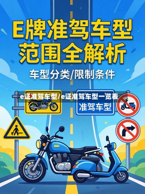 e证准驾车型/e证准驾车型一览表-第2张图片