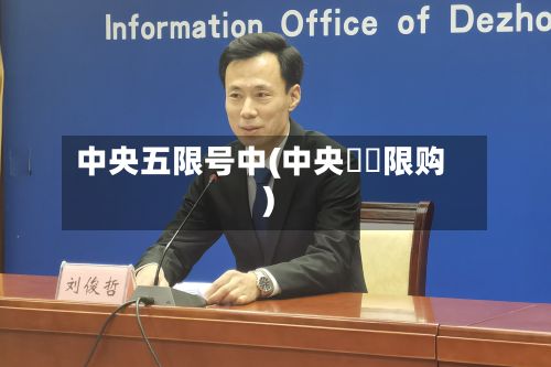 中央五限号中(中央雲璟限购)-第2张图片