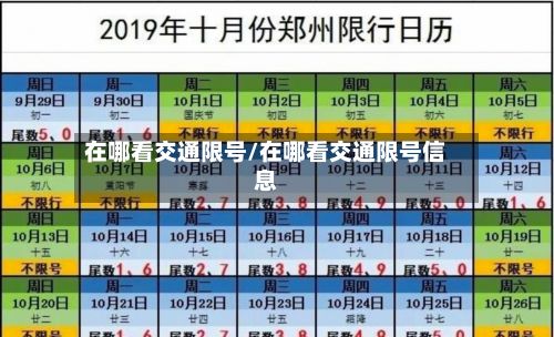 在哪看交通限号/在哪看交通限号信息-第2张图片