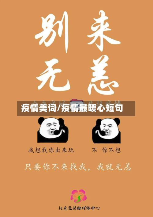疫情美词/疫情最暖心短句